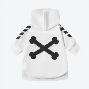 "WOOF" Dog Hoodie - White