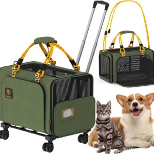 Expandable Large Pet Carrier with Wheels