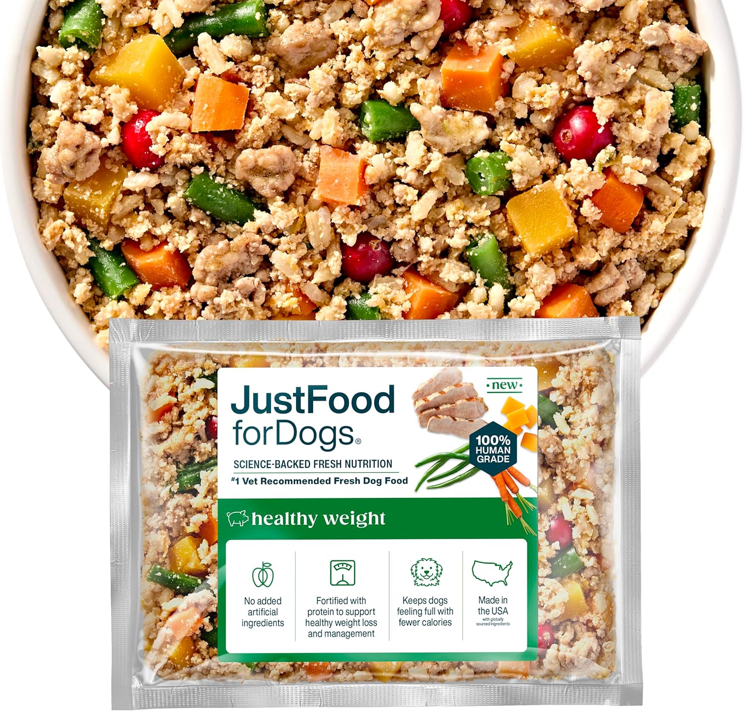 JustFoodForDogs Fresh Frozen – Healthy Weight Management Dog Food