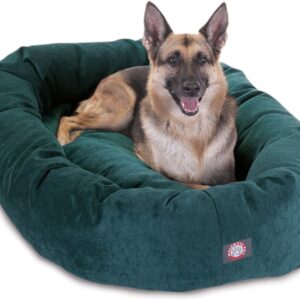 Majestic Pet 52 Inch Micro Velvet Calming Dog Bed Washable