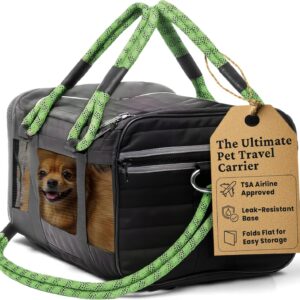Airline Approved Dog Carrier Small Dogs (Green)