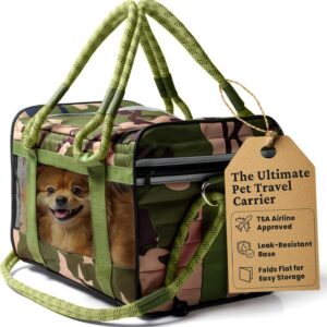 Airline Approved Dog Carrier Small Dogs (Camo)